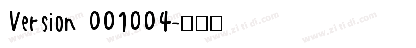 Version 001004字体转换